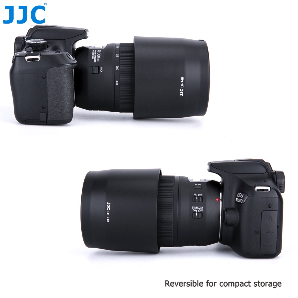 Loa che nắng JJC ET-74B lens Canon EF 70-300mm f/ 4-5.6 IS II USM/ RF100-400mm F5.6-8 IS USM EOS R3 R5 R6 R RP Ra