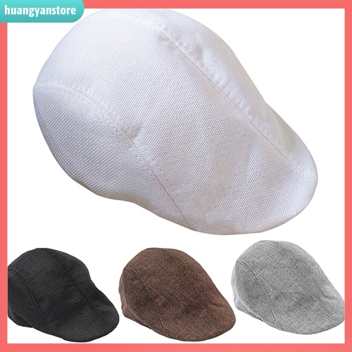 HY| Mũ beret màu trơn đơn giản thời trang nam nữ