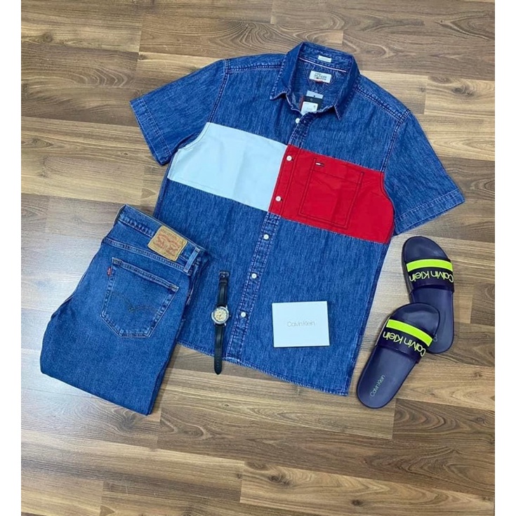 ÁO TOMMY HILFIGER JEANS DENIM.
