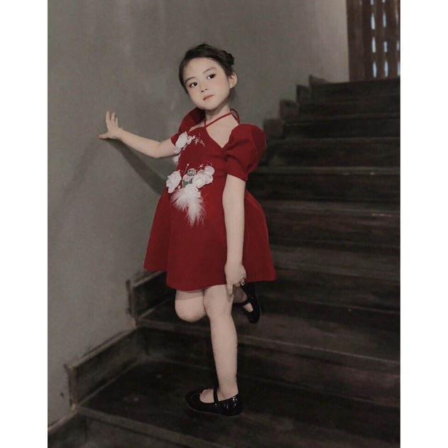 váy nhung cực xinh cho bé