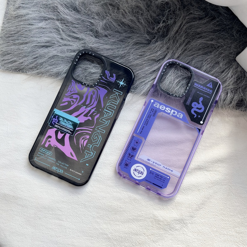 Ốp Điện Thoại Silicon TPU Mềm In Hình Aespa KWANGYA Cho iPhone 7 8 X XS XR 11 12 13 14 Plus Pro Max