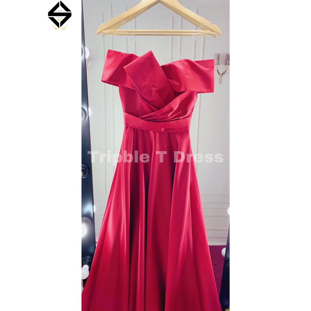 Đầm maxi mặc cưới TRIPBLE T DRESS cho dâu xinh đi bàn nhẹ nhàng - size S/M/L - MS176Y