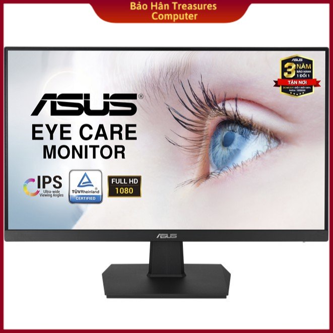 Màn hình ASUS VA24EHE (23.8 inch/FHD/IPS/250cd/m²/HDMI+D-Sub+DVI-D/75Hz) - Hàng Chính Hãng