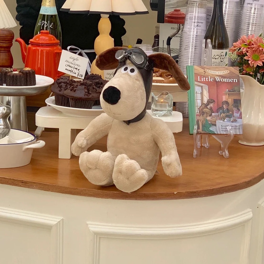 Chó Nhồi Bông Thiết Kế Dễ Thương Xinh Xắn - Phim hoạt hình Hoạt Cắt ngắn Plushie Dog Trang trí nội thất Búp bê tô điểm LUCKYBABY