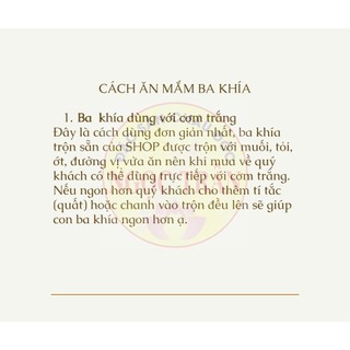 Mắm ba khía sữa trộn sẵn 500g