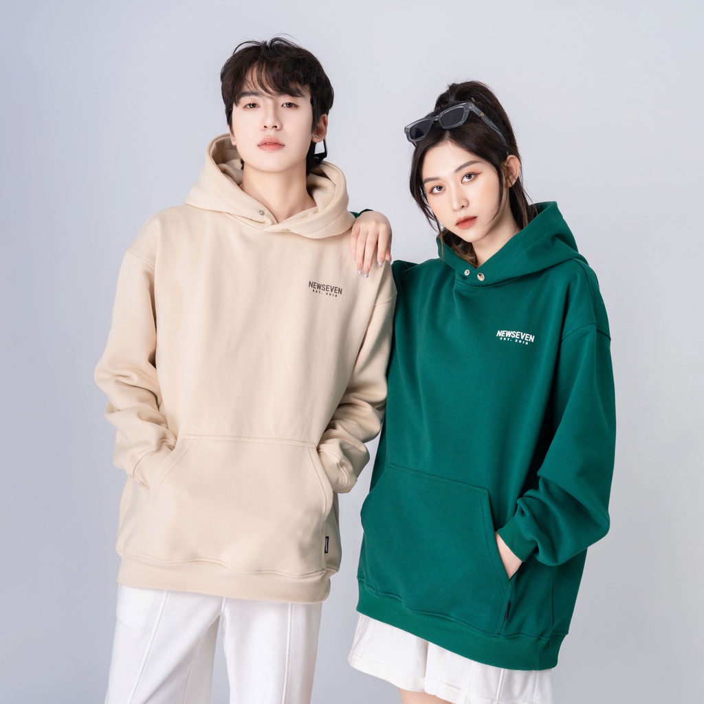 Áo Hoodie NEWSEVEN Signature Basic. Áo N7 nỉ bông chui đầu.