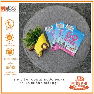 Sim Du Lịch GoInter 23 Nước 10 Ngày 3G Không Giới Hạn
