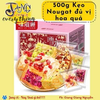 500g kẹo nougat đủ vị hoa quả