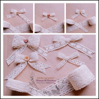 Nơ vải ruy băng ❤️ nơ vải handmade trang trí hộp quà, trang trí noel, nơ cột tóc...