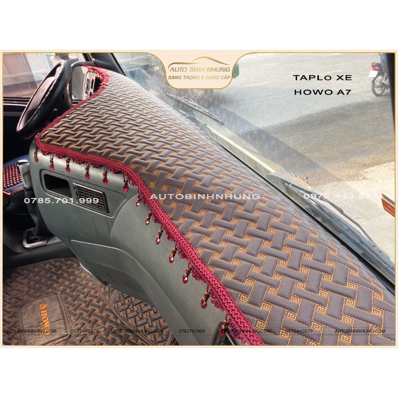 Thảm Taplo xe Howo A7 375,420, Howo sitrak T7H 440...