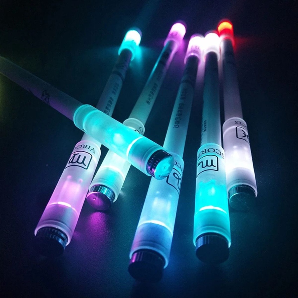 Bút Xoay Nghệ Thuật Quay tay Phát Sáng Viết Được Mực Pen Mod Có Đèn Led Đổi Màu Cá Tính Viết Mực Dễ Thương Pen Spinning