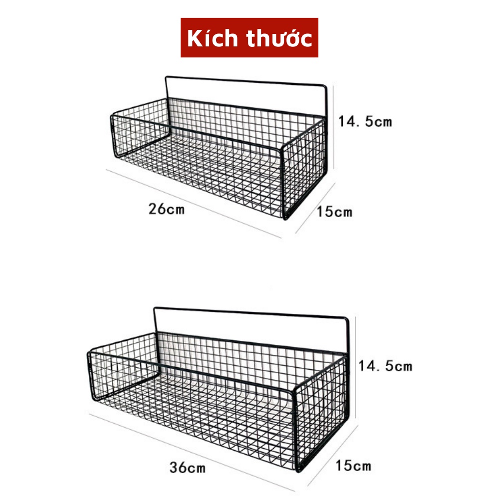 Kệ sắt dán tường siêu chắc chắn giá đựng mỹ phẩm dán tường không khoan đục cao cấp không rỉ