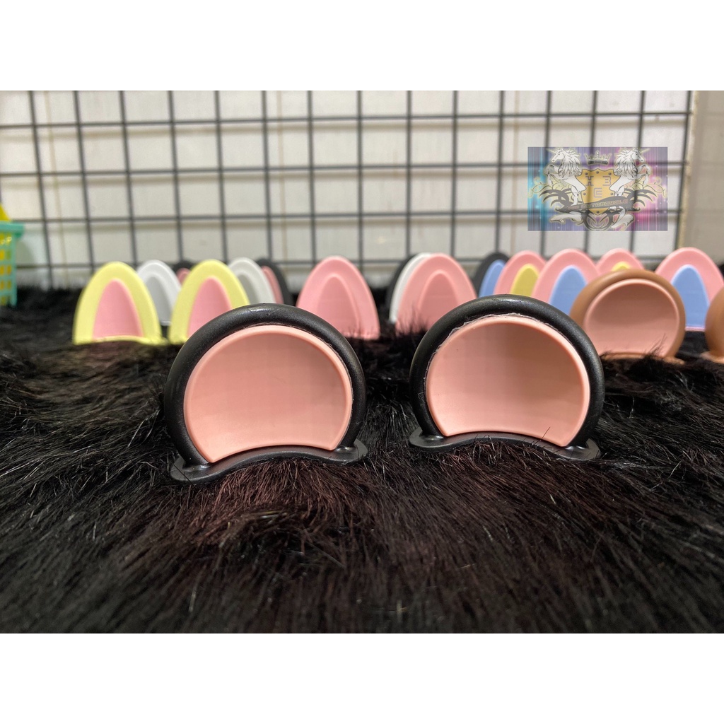 Tai GẤU LỚN 2 Màu Nhựa Cứng Siêu Cute Gắn Tất Cả Các Loại Mũ