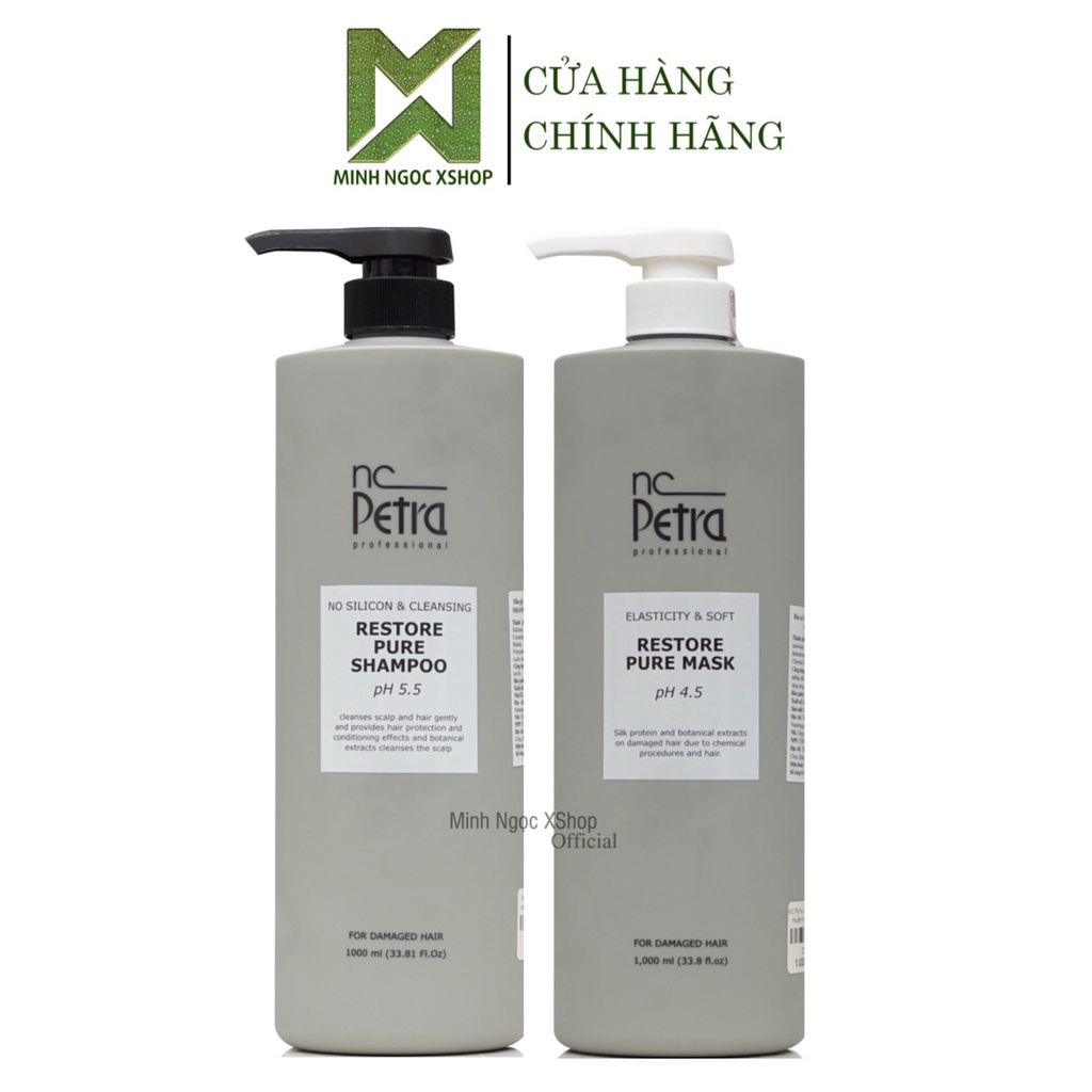 Dầu gội xả phục hồi công nghệ sinh học Nc Petra Restore Pure 1000ML