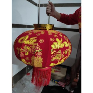 Đèn Lồng Vải Treo Tết Lễ Hội Size 60cm/80cm/100cm