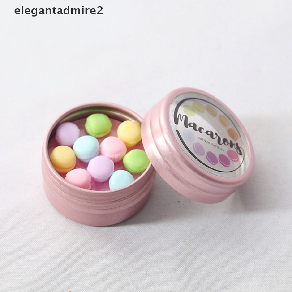 Mô Hình Hộp Bánh Macaron Tỉ Lệ 1: 12 Dùng Trang Trí Nhà Búp Bê