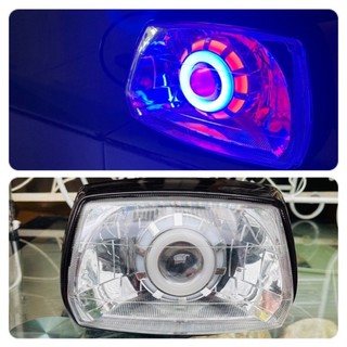 Bộ pha đèn led bi cầu siêu đẹp cho xe Dream - Cả Bộ Bóng Và Pha Đèn