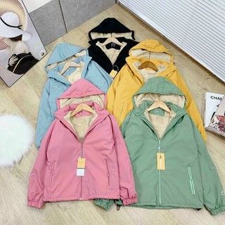 áo gió 2 lớp trần lông dày dặn