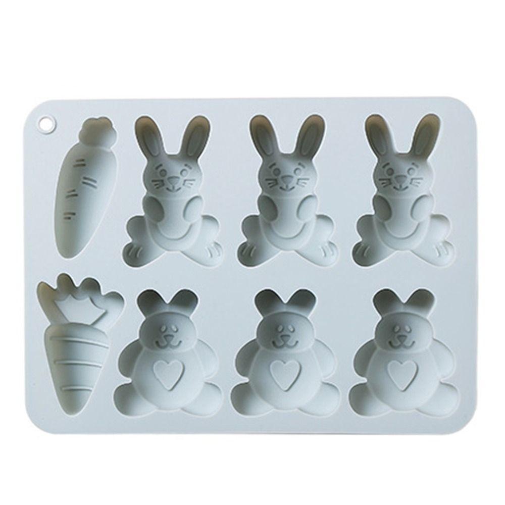 Khuôn Silicone Làm Xà Phòng 8 Ngăn DIY