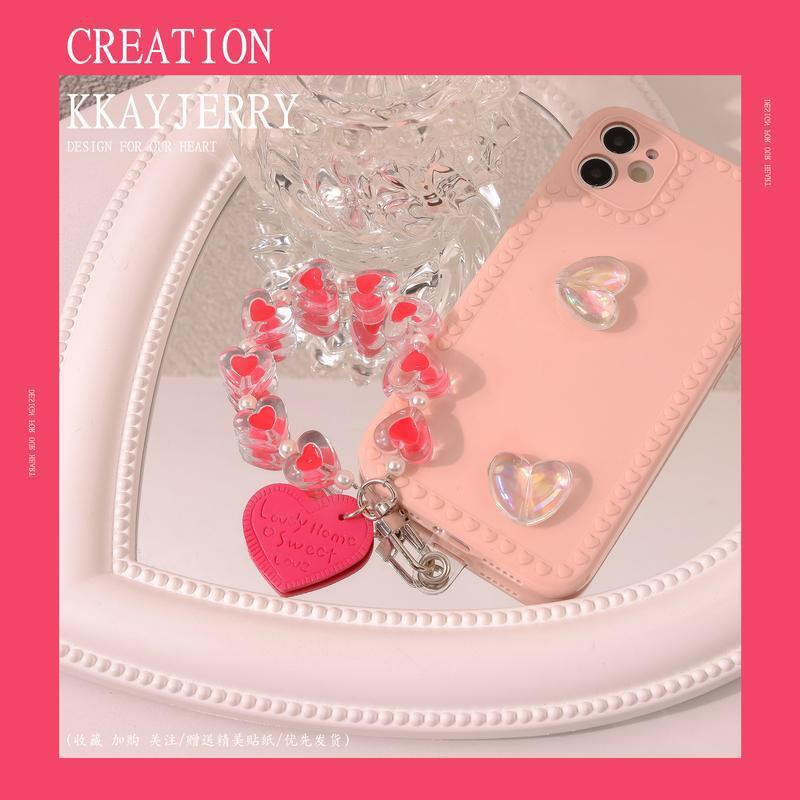 Dây Đeo Điện Thoại Dạng Chuỗi Nhựa Xinh Xắn Chắc Chắn Phong Cách Hot Trend Hàn Quốc Dobi M12