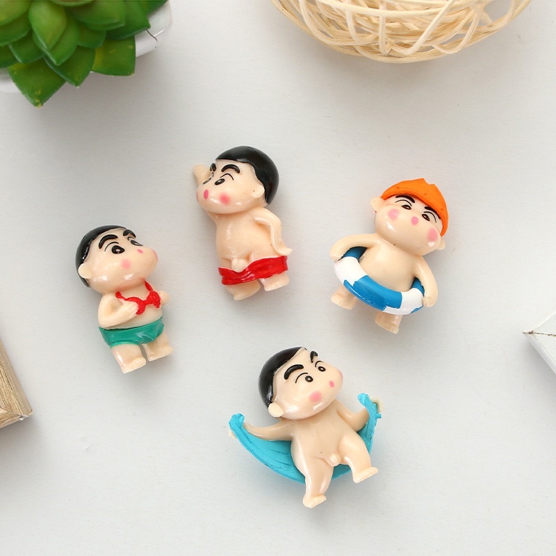 Bộ 4 Cu Shin Bãi Biển phụ kiện trang trí tiểu cảnh sen đá