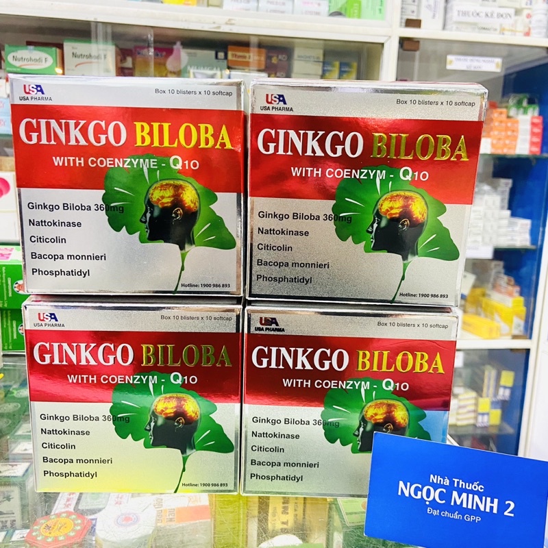 ✅ [Chính Hãng] Ginko Biloba with Coenzyme-Q10 thực phẩm hỗ trợ cải thiện trí não