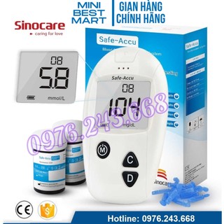 Máy đo đường huyết Sinocare Safe Accu - Chính hãng