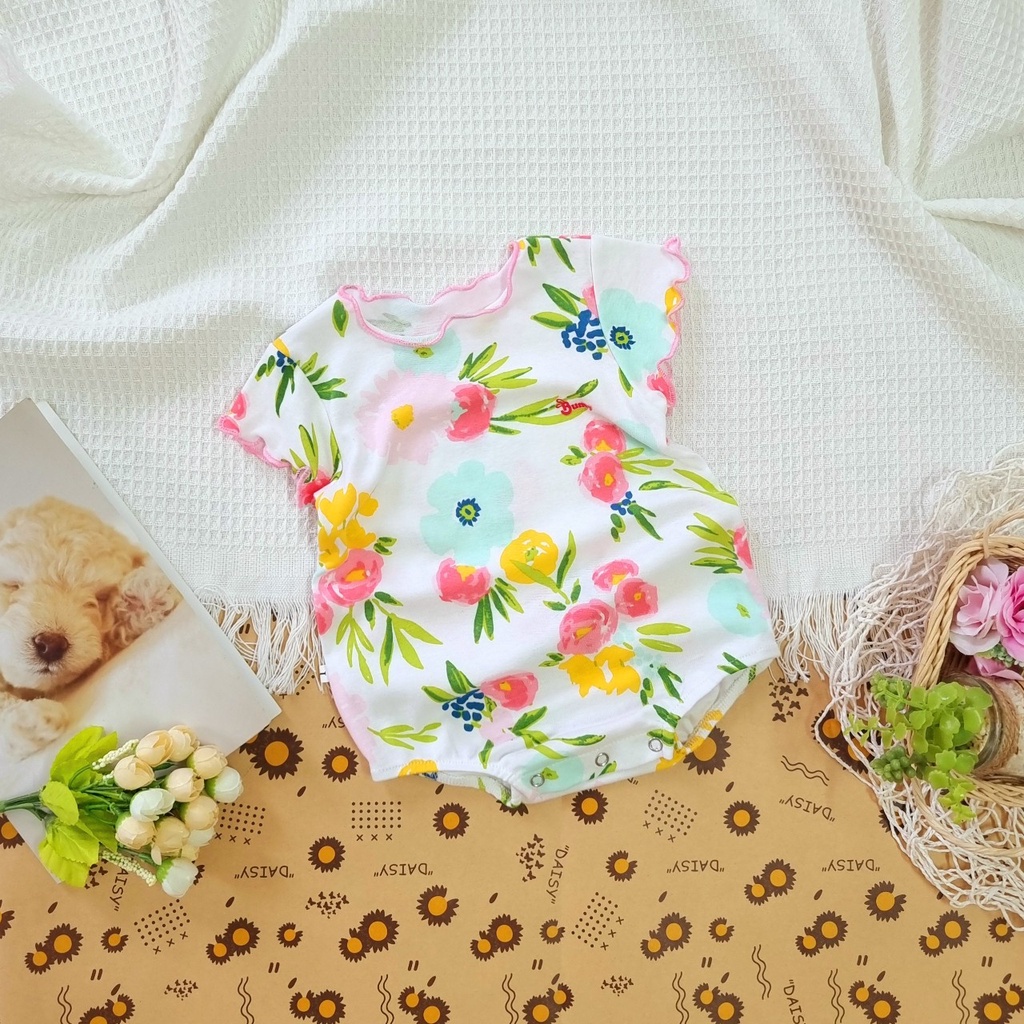 Body thỏ Bunny cho bé gái 0-6 tháng trộn màu