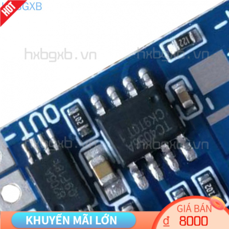 Set 1 / 2 / 5 Mô Đun Sạc Pin 5v Micro Usb 1a 18650