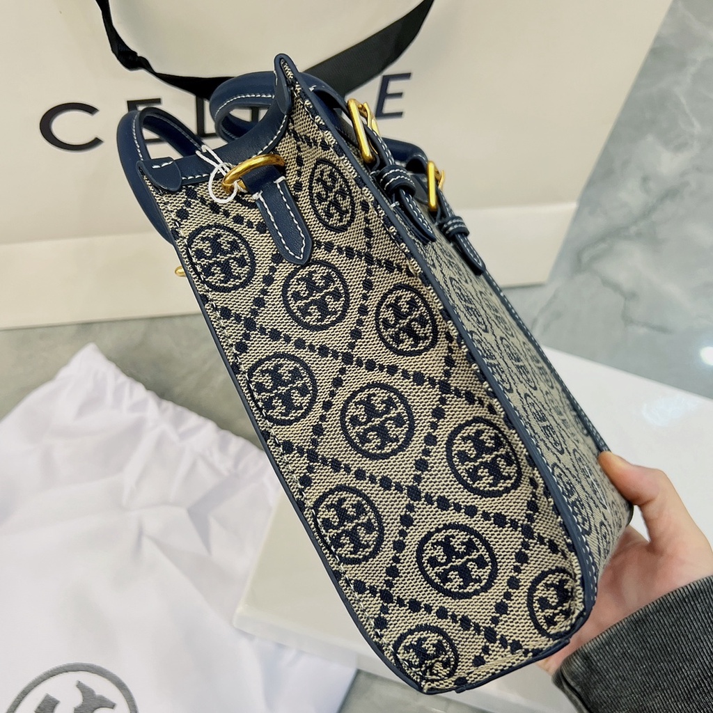 Toryburch Mini T Monogram Tote 2 Màu