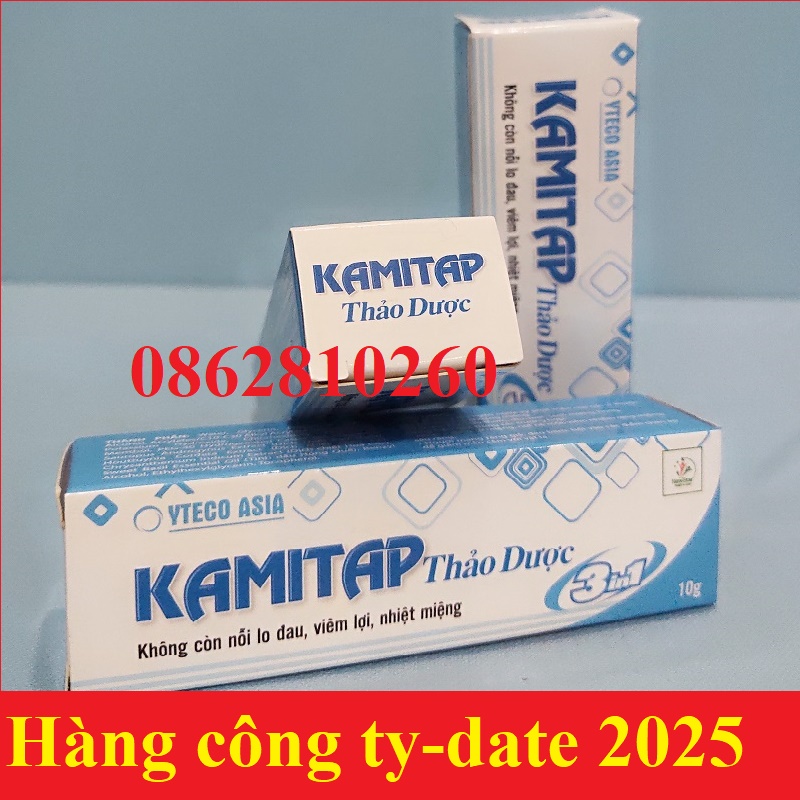 Gel bôi nhiệt Kamitap thảo dược (hàng công ty Date 2025)