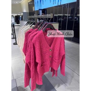 (Sẵn)Áo len thừng croptop Zaraaa, 2 mầu