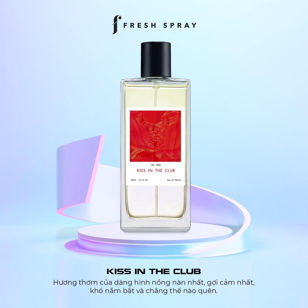 Nước Hoa F FRESH SPRAY - Nước Hoa GIL LÊ Tích Hợp Tính Năng Lưu Hương Trên Quần Áo Hơn 24h Chai 100ml