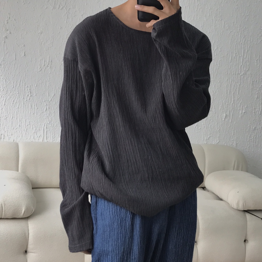 Áo vải lanh / pleated longtees