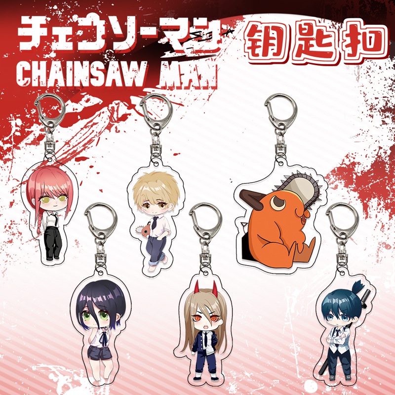 Móc khóa Chainsaw Man nhiều mẫu anime Makima Pochita Denji Aki Hayakawa Power Reze cao cấp