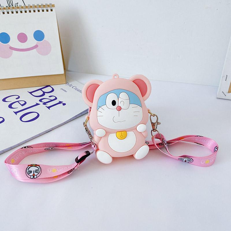 PVN56544 Túi Đeo Chéo Bằng Silicon Họa Tiết Hoạt Hình Dễ Thương Thời Trang 2022 Cho Bé