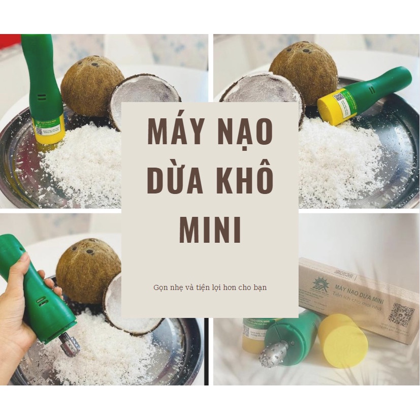 Máy nạo dừa cầm tay mini