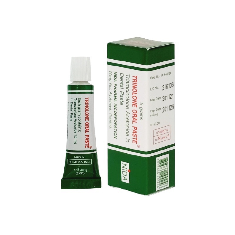Kem Bôi Nhiệt Miệng Trinolone Oral Paste 5gram Thái Lan