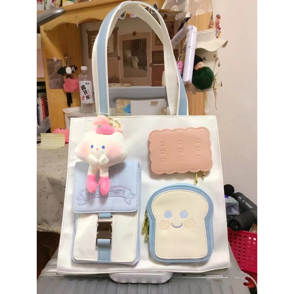 Túi Tote Đeo Vai / Xách Tay Cỡ Lớn Thiết Kế Đơn Giản Thời Trang Mùa Hè Xinh Xắn Cho Nữ