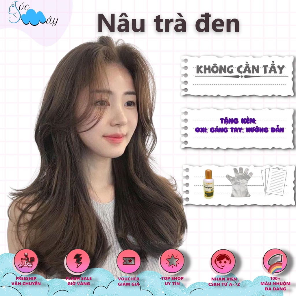 Thuốc nhuộm tóc NÂU TRÀ ĐEN