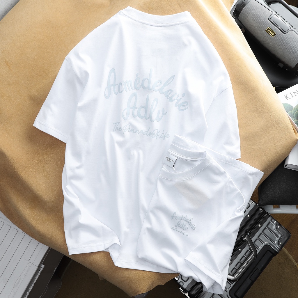 Áo thun tay lỡ unisex, form over size 55 - 95kg, chất vải cotton 2 chiều cao cấp 2990