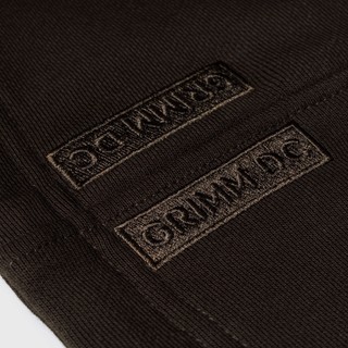 Grimm DC Vietmade box logo Hoodie (nỉ chân cua) // Dark Brown