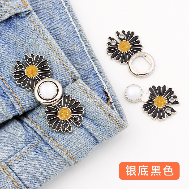 Nút Thắt Lưng Quần Jean Hình Hoa Cúc Có Thể Tháo Rời Tiện Dụng