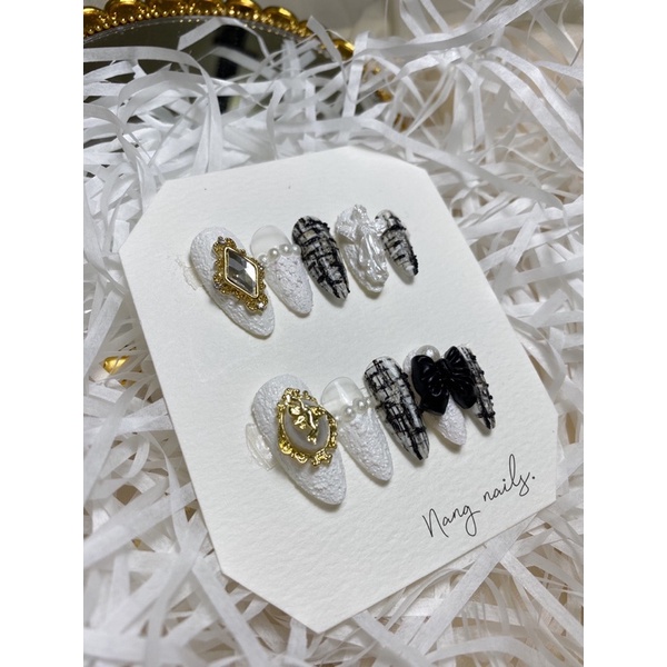 NAILBOX MÓNG ÚP THIẾT KẾ CÁ TÍNH TRENDY SANH CHẢNH - KÈM THEO DŨA VÀ KEO GẮN