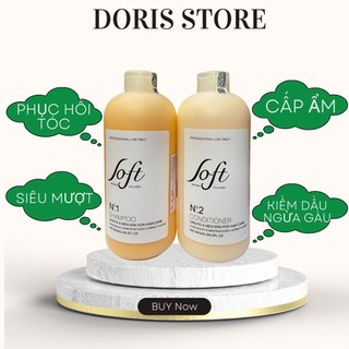 DẦU GỘI XẢ SOFT 800ML NGỪA GÀU NẤM PHỤC HỒI TÁI TẠO CẤU TRÚC NANG TÓC DƯỠNG ẨM TÓC BÔNG XÙ HƯƠNG NƯỚC HOA HÀNG CHÍNHHÃNG
