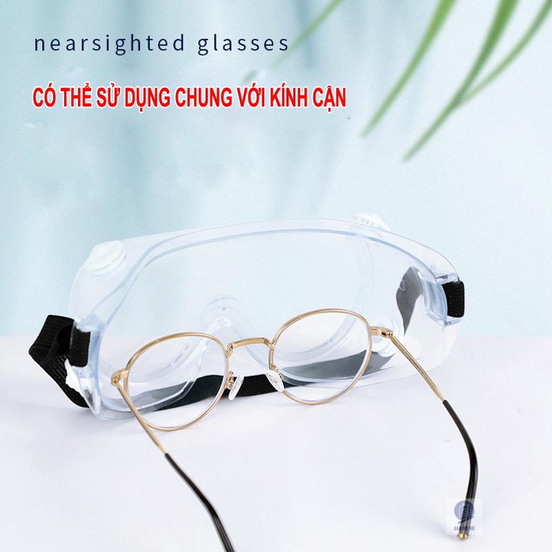 Kính bảo vệ mắt HK016 hóa chất chống bụi, chống gió, chống nước làm việc trong môi trường khắc nghiệt