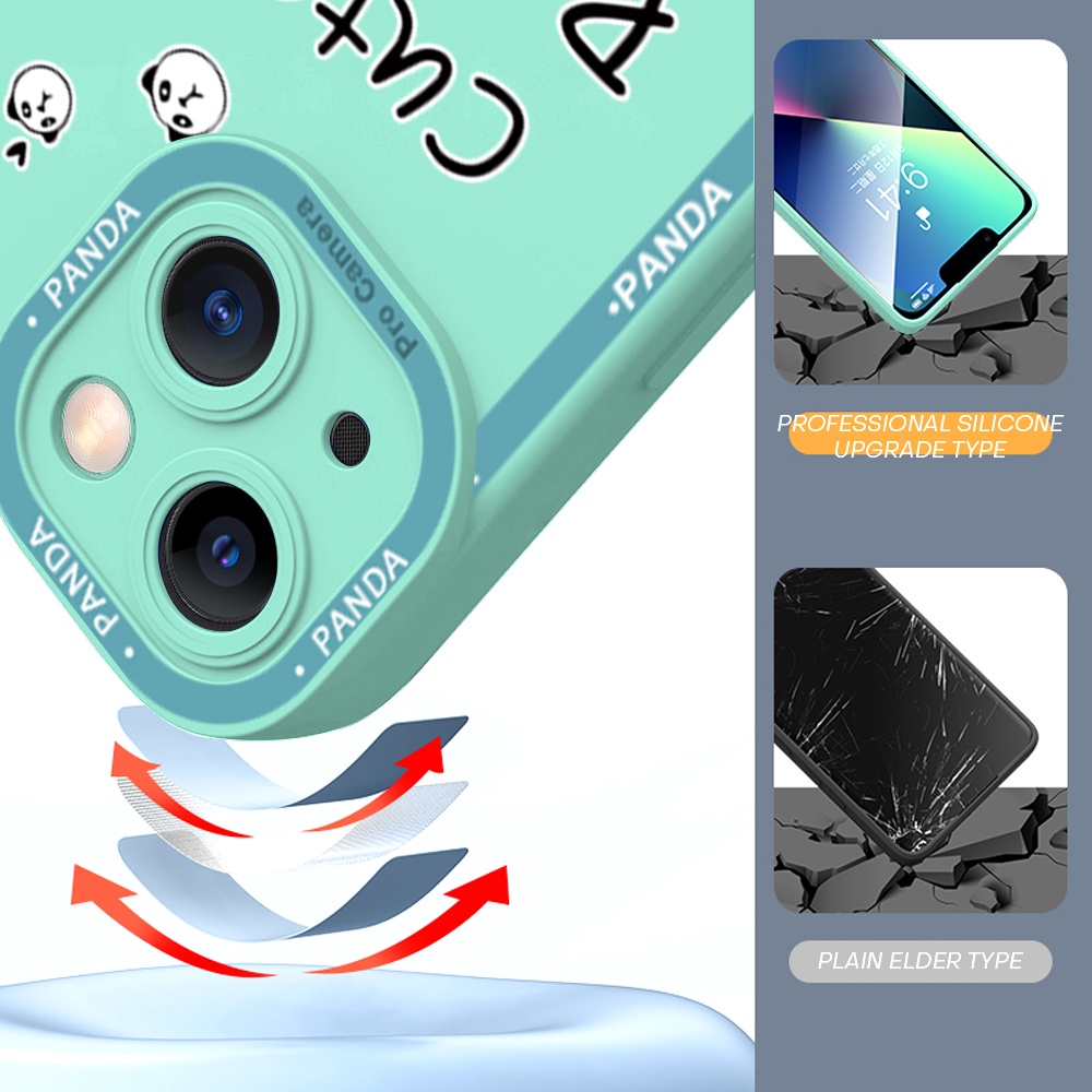 Samsung Galaxy A02 A03 A03S A04S A13 A21S 4G 5G Cho Ốp lưng điện thoại In Hình Cute Cute Panda