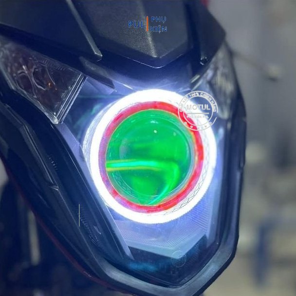 Đèn bi cầu titan Exciter 150 135 MA RACING M10 V4 bi cầu Winner Winner X Wave lắp sẵn