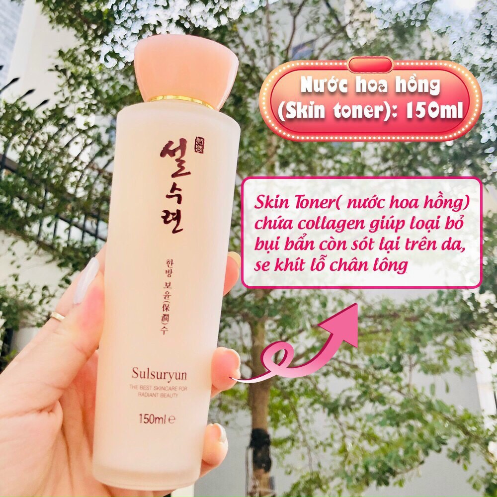 SET dưỡng Collagen Sulsuryun trắng da cấp ẩm Đông Y Hàn Quốc. Siêu giải pháp cho da
