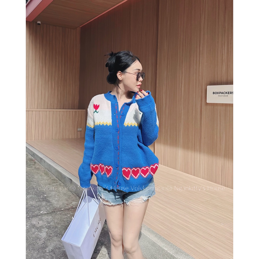 Áo khoác ca.di.an hoa